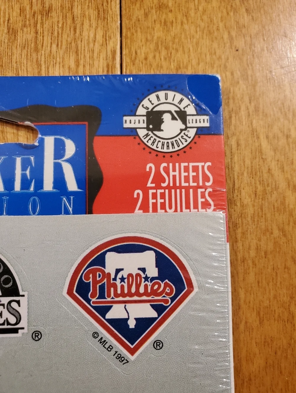 Carlton Cards Sealed MLB Baseball Logo Sticker Sheets Reds Mets Giants 90s